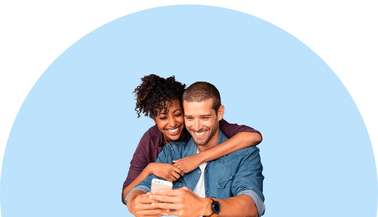 Insurance coverage - a happy couple Insurance coverage – a happy couple