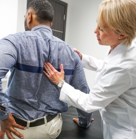 What is a spine doctor called? At Pain Treatment Specialists, our team of back pain specialists are known as interventional pain doctors. Our team of nationally recognized pain doctors only utilzie minimally invasive treatments for back pain, with effective and long-lasting results.